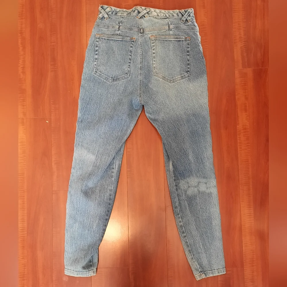 Denim Republic Corset Side Jeans Mottled Wash